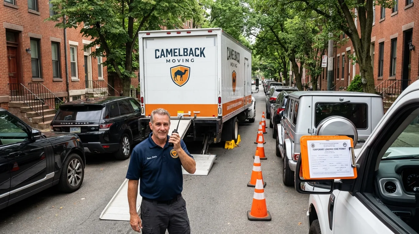 City street loading permit setup in Runnemede, NJ