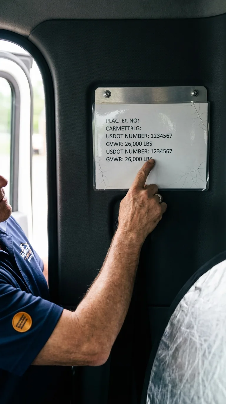 USDOT licensing placard verification in Runnemede